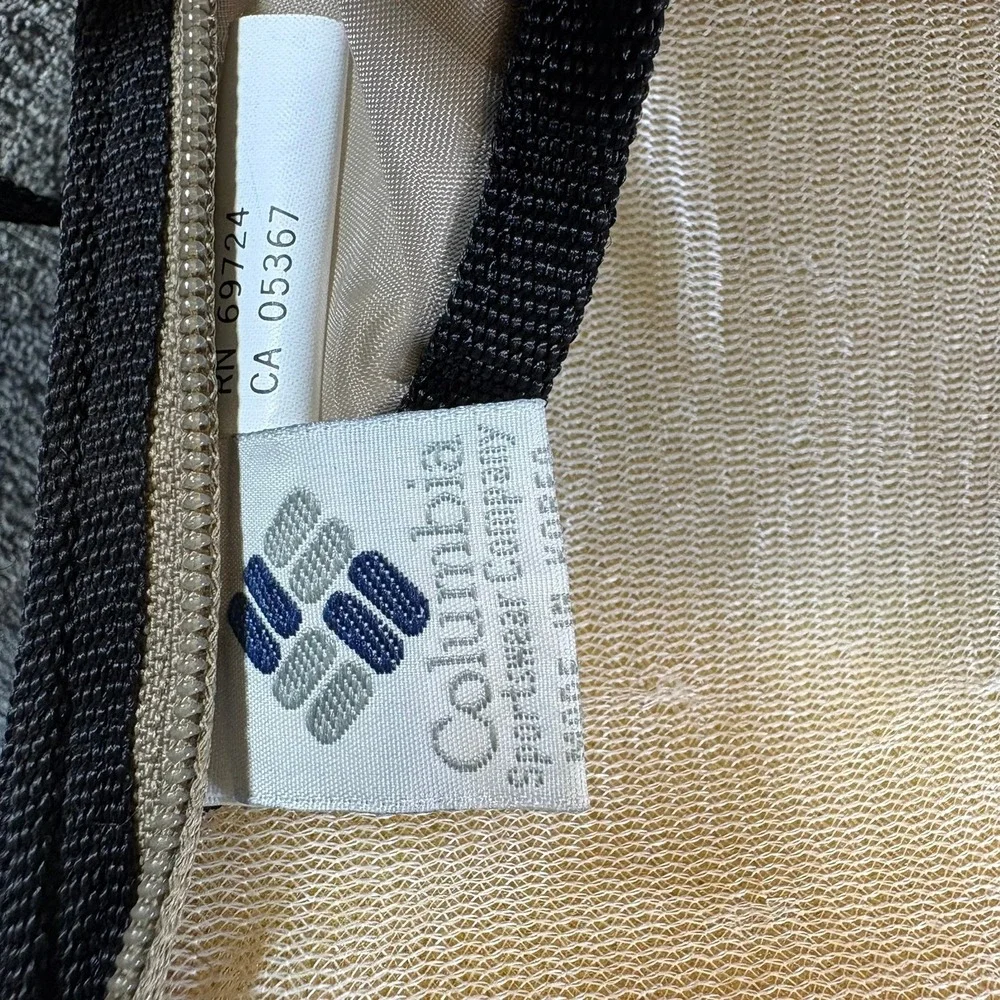 Columbia Crossbody Bag Unisex Tan Nylon Utility Outdoor Travel Pouch FU9000